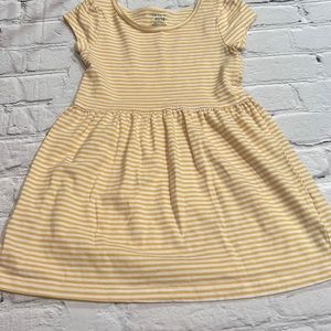 Carter’s size 4T yellow and white striped dress